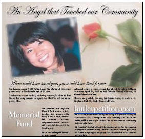 Stephanie Rae Butler - Edmonton Journal ad Stephanie Rae Butler - Edmonton Journal ad